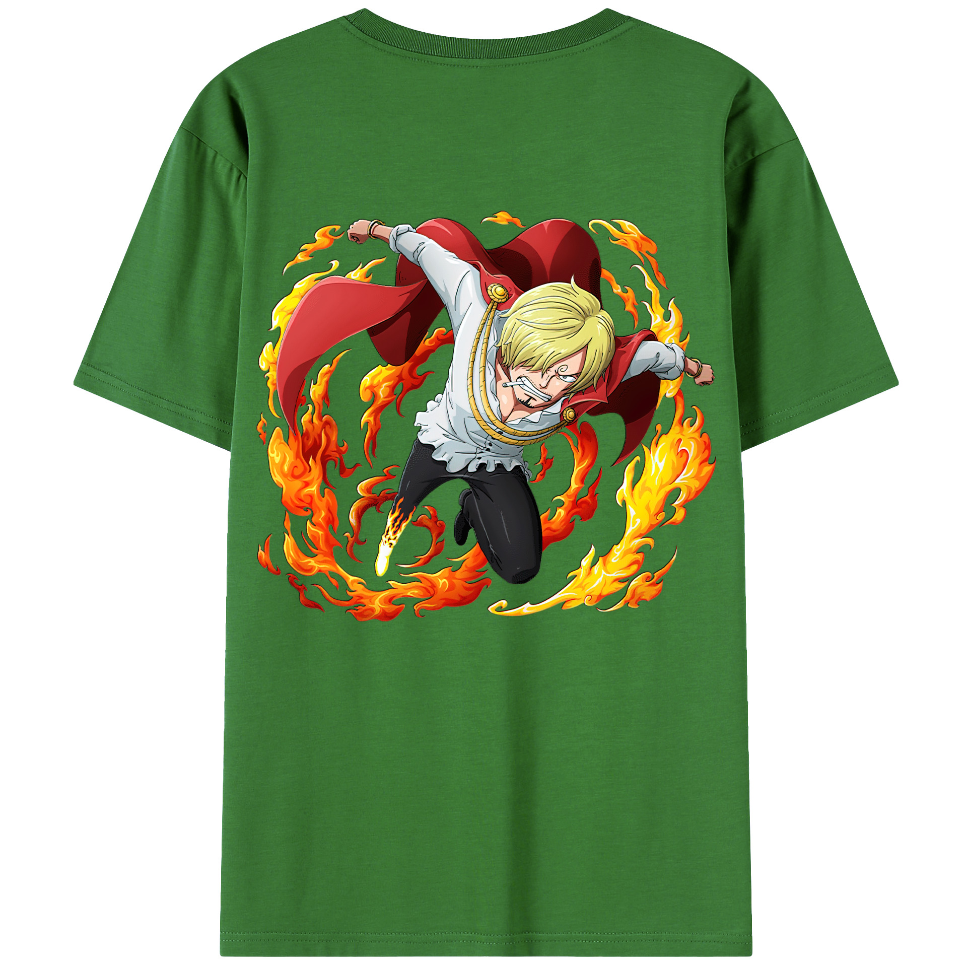 （画像用） ワンピース サンジ ONE PIECE Sanji レディース半袖Tシャツ(バックプリント)